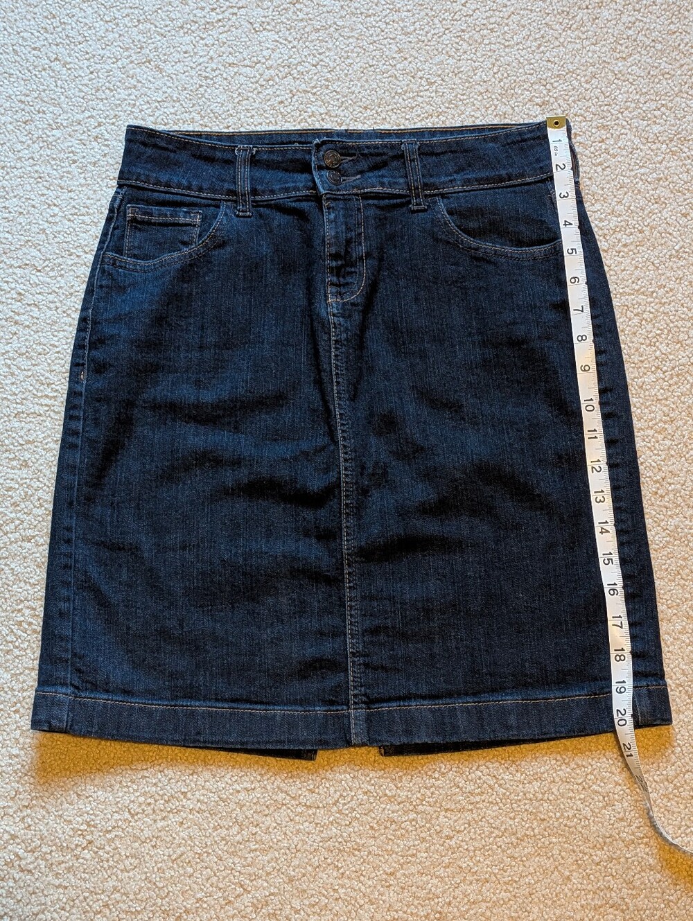 Old Navy Dark Wash Denim Skirt 6